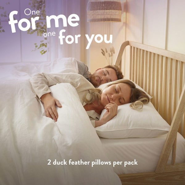 Slumberdown Duck Feather Medium Support Pillow