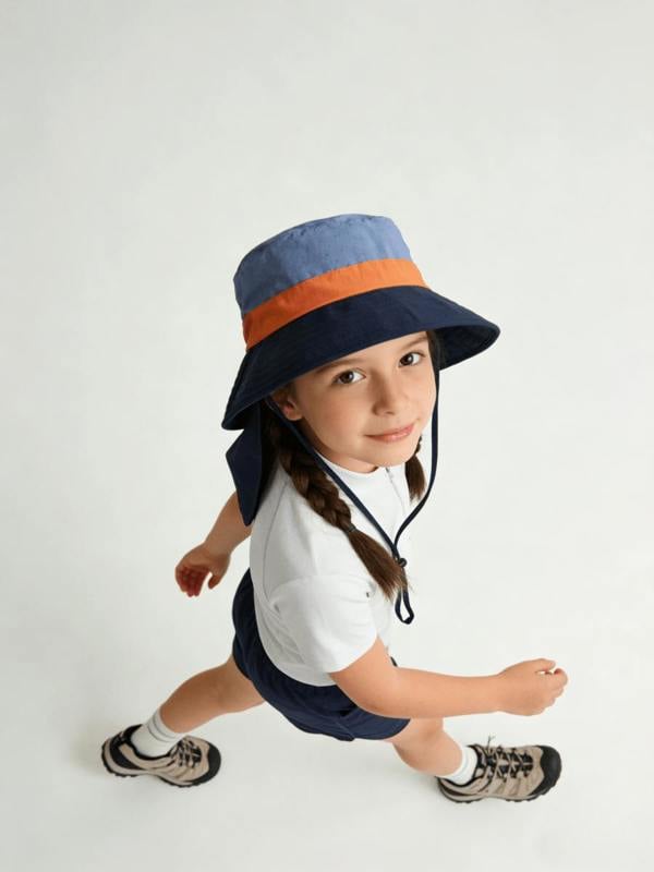 Anniou UPF 50+ Kids’ Neck Flap Bucket Hat