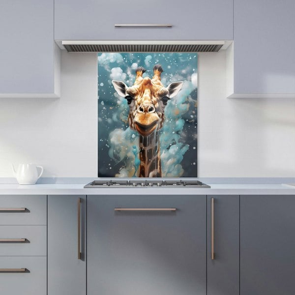 Warren Reed - Designer Splashart Giraffe Face Kitchen Splashback