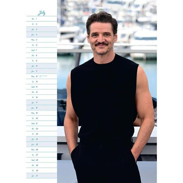Pedro Pascal A3 Calendar 2027, Wall Calendars, Month To View, Entertainment, Gift