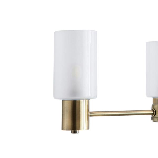 Pagazzi Lighting Maya 3-Light Antique Brass Semi-Flush Ceiling Light