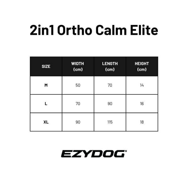 EzyDog Calm Elite Orthopaedic 2 in 1 Design Dog Bed