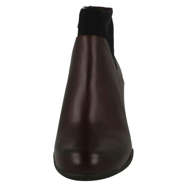 Clarks Ladies Clarks Smart Ankle Boots Un Rosa Mid