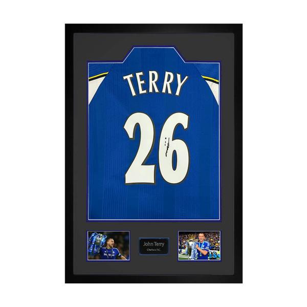 John Terry Signed Chelsea Shirt Premium Frame