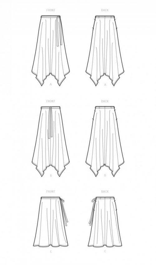 New Look Sewing Pattern 6721, Skirts for Women, A (10-12-14-16-18-20-22) - Intermediate