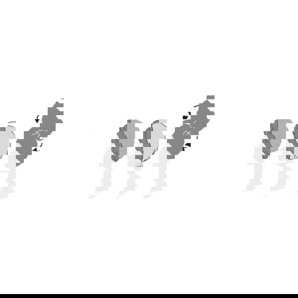 Fashy grey and white striped soft fabric scarf with black stitching