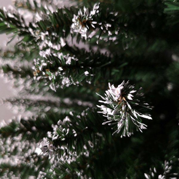 Samuel Alexander 6.5ft (2m) Pencil Style Slim Snow Tipped Artificial Christmas Tree in Green