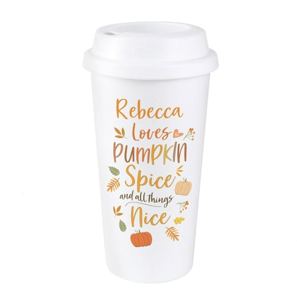 Personalised Memento Company Personalised Pumpkin Spice Travel Mug