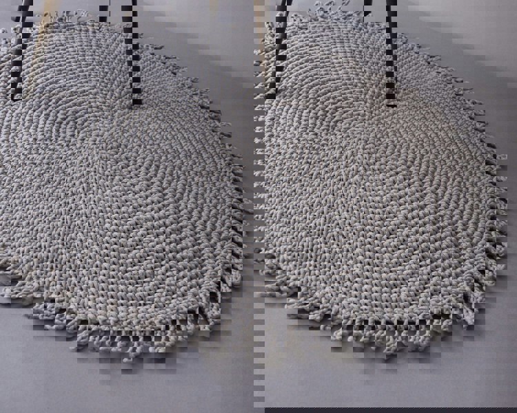 Zuri House Crochet rug SUN | OATMEAL
