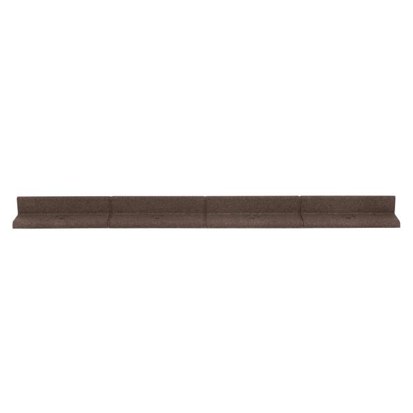 Flexible Lawn Edging 4.8m With Mallet - Brown