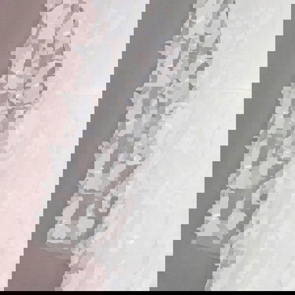 close up tulle with 3d butterflies