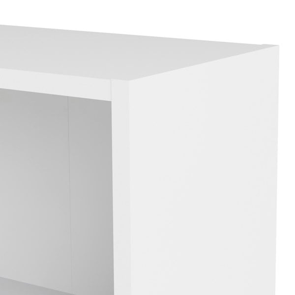 Furniture To Go Basic Low Wide Bookcase (2 Shelves) in White
