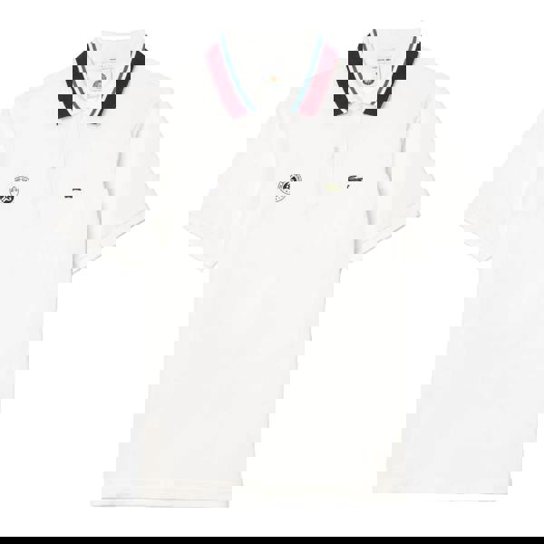 Lacoste Unisex Adult Roland Garro Edition Sport Umpire Polo Shirt - White - 