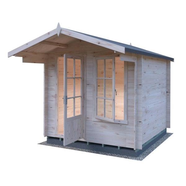 Shire Crinan 8x8 Log Cabin 19mm interlock  Cladding - Best Shed