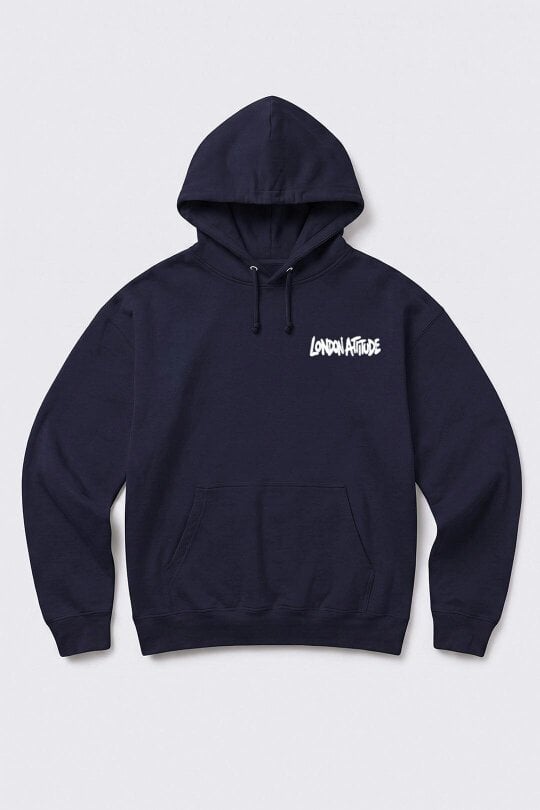 London Attitude Oversized Heavyweight City Graffiti Hoodie