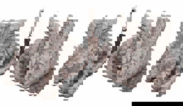 Pair of Large Sleepy Dragons Garden Statuary