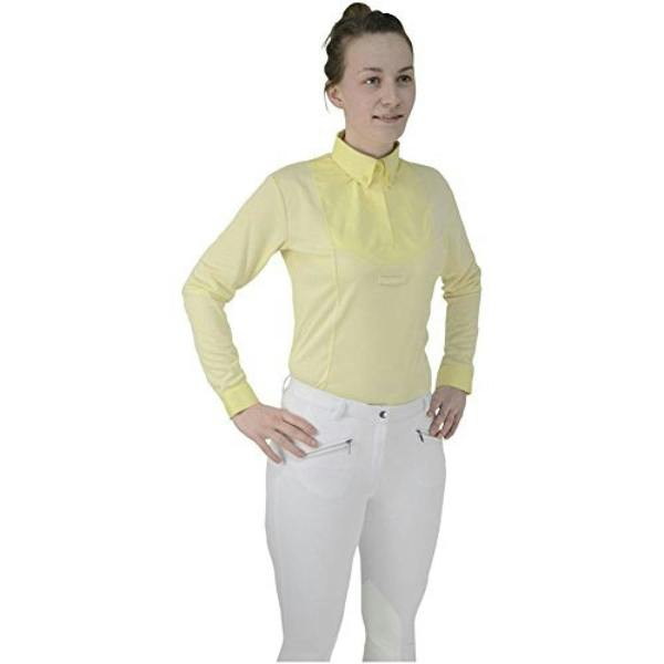 HyFASHION Womens/Ladies Dedham Long Sleeved Tie Shirt - Yellow