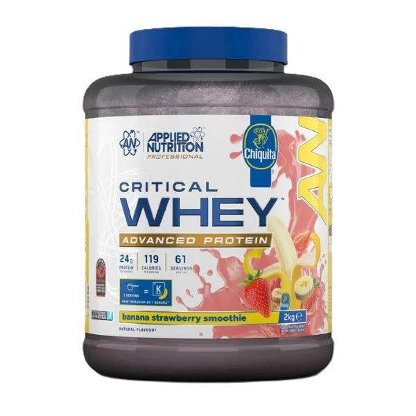 Applied Nutrition Critical Whey, Banana Strawberry Smoothie - 2000g