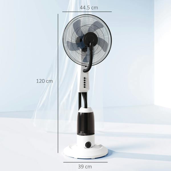 Pedestal Fan with Water Mist Spray