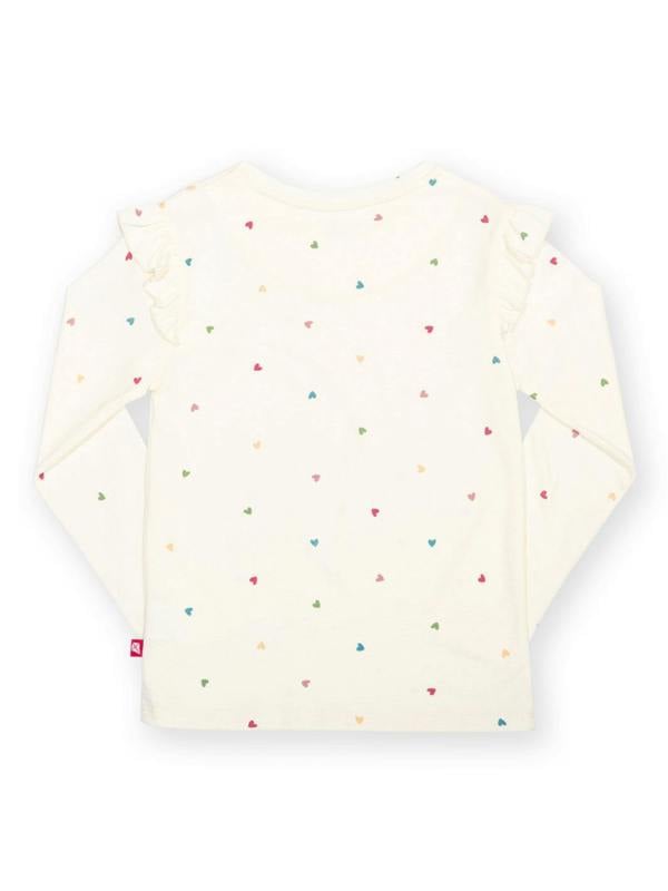 Kite Girls Organic Little Hearts Frill T-Shirt