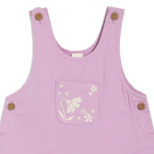 Mini Cuddles Baby Girls Floral 2pc Pinny Set, Multicolour