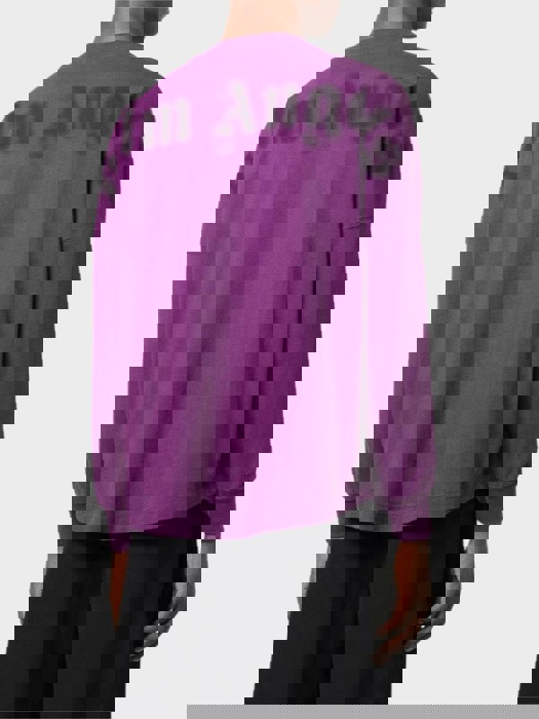 Palm Angels Blurry Logo Over Tee Purple - Supplied FashionPalm Angels
