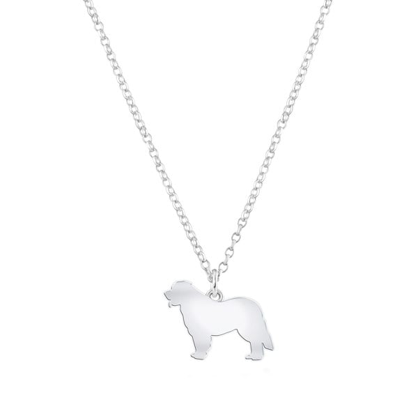 Mylee London Leonberger Silhouette Silver Necklace - Personalised