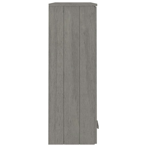 Berkfield Top for Highboard HAMAR Light Grey 85x35x100cm Solid Wood Pine