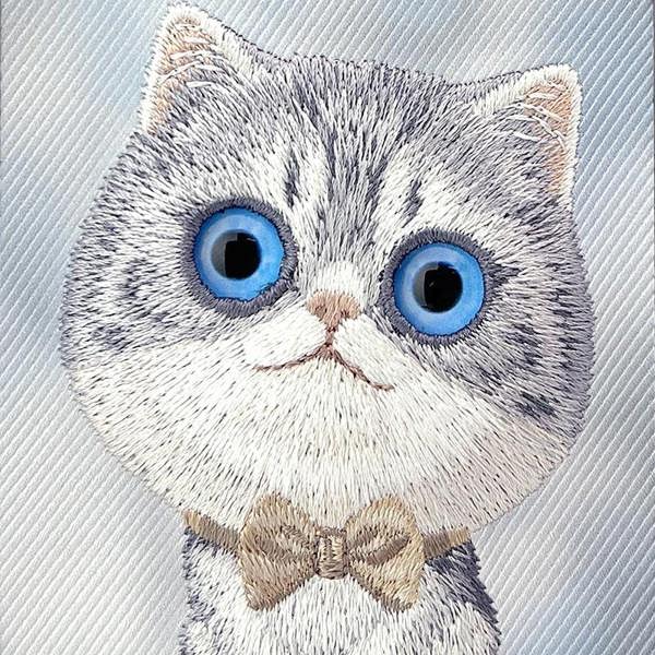 Nimmy Friends Nimmy Big Eye Cute Pet Silver Shaded Cat Case with MagSafe for iPhone 17 Pro Max 6.9" Grey Blue - N-XDY-IP17-PRO-MAX-023