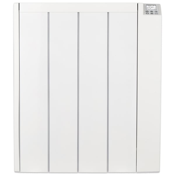 MYLEK Electric Radiator Panel Heater Ceramic White Eco 1000W Bathroom Safe Wall Mounted Or Free Standing With Timer Thermostat
