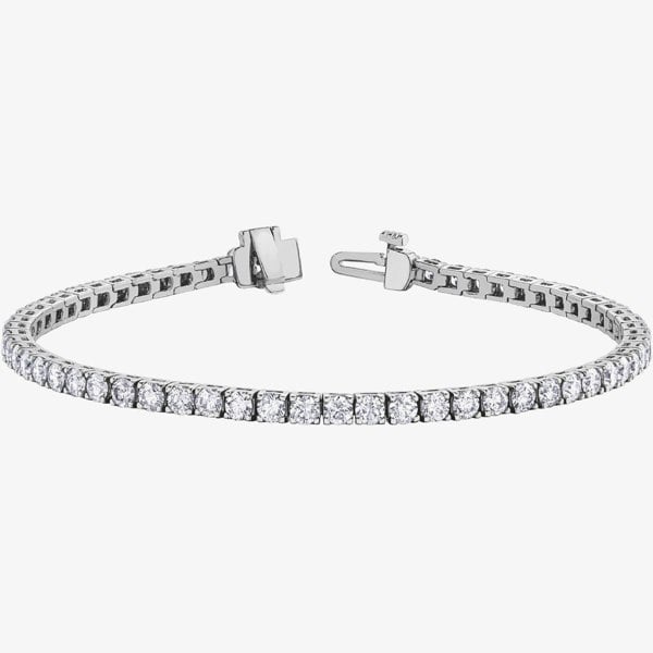 T. H. Baker 9ct White Gold 3.00ct Diamond Bracelet BR977WG/3-10