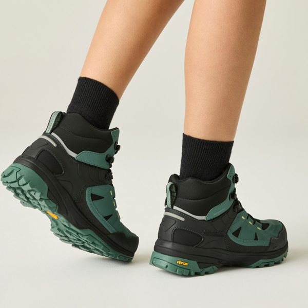 Regatta Womens Regen Walking Boots - Spruce Green/Canary Yellow