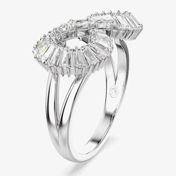 Swarovski Hyperbola Rhodium Plated Infinity Cocktail Ring 567969