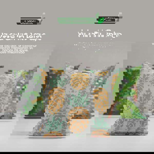 Gardenwize Pair of Outdoor Scatter Cushions – Banana Leaf Design