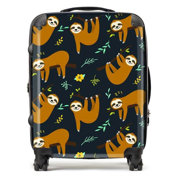 Warren Reed Cute Sloths Suitcase