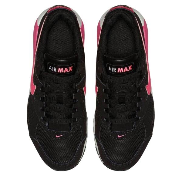 Nike Girls Air Max Ivo Leather Trainers - Black/Pink - 