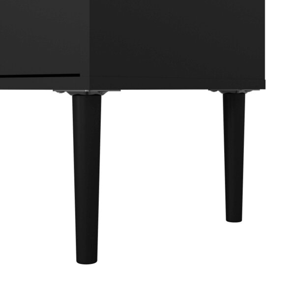Wyld Haus Nagoya Black Media TV Unit 2 Doors 1 Drawer 1 Shelf