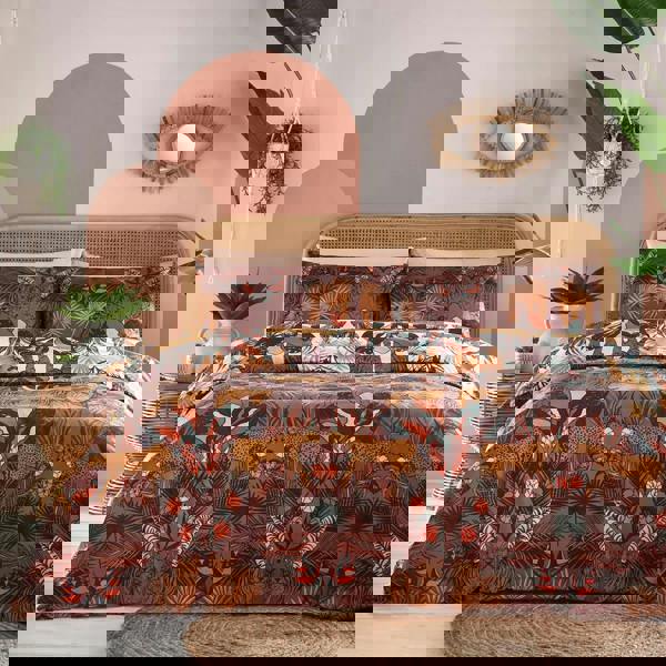 Furn Kaihalulu Reversible Jungle Duvet Cover Set - Cocoaberry