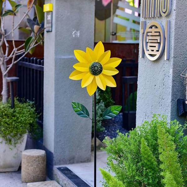 Leaper Simulated Sunflower Rotating Windmill Ornament