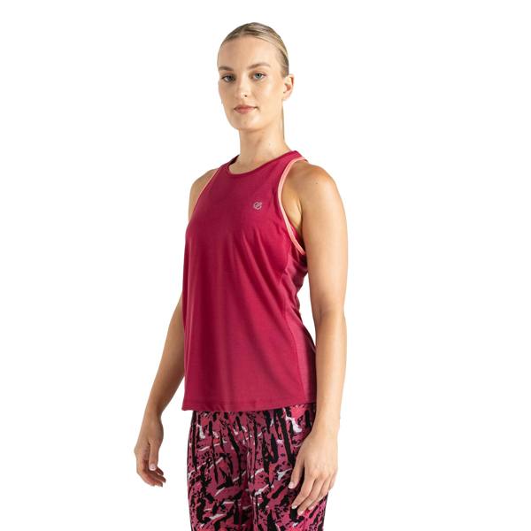 Dare 2B Womens/Ladies Gravitate Vest Top - Berry Pink/Neon Pink - 
