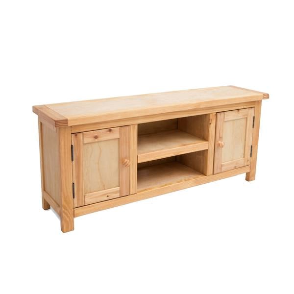 Cabinet Bits Lugo Waxed 2 Door TV Cabinet Wood Knob