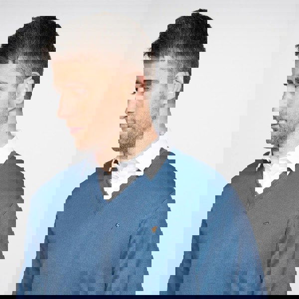 Gabicci G00K01 Mens Vee Neck Sweater Gabicci Classic  - DENIM