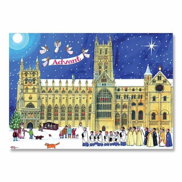 Alison Gardiner, Christmas at the Cathedral A3 Traditional Advent Calendar, Advent Calendars And Cards, Month To View, Family, Gift
