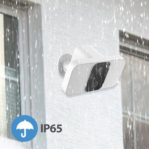 ENER-J Smart Wireless Twin Floodlight Outdoor Camera with Sensor, Alexa & Google Home Compatible, App & Voice Control