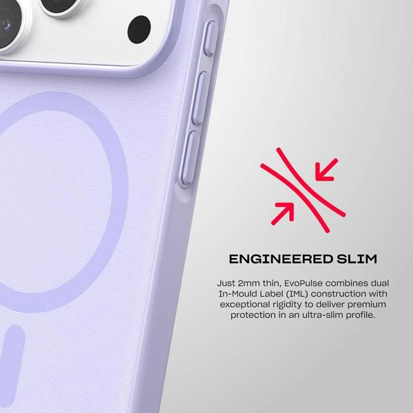 Tech21 Evo Pulse Fauvxen Case with MagSafe for iPhone 17/18 Pro 6.3" Lilac - T21-11625