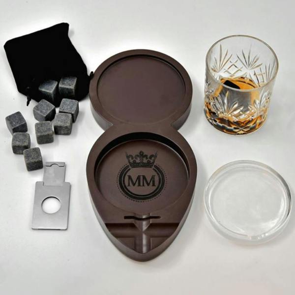 Whisky And Cigar Tray - alternative angle