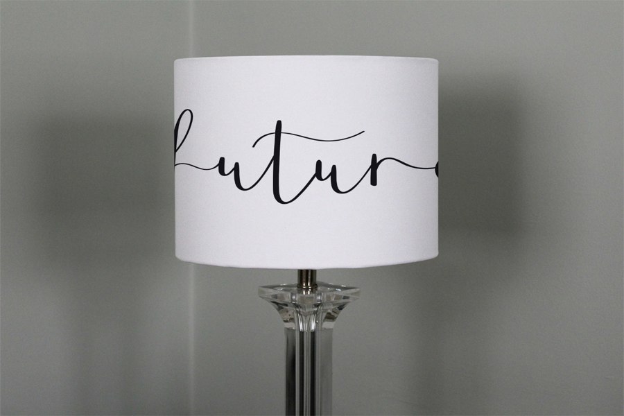 Benjamin Tate Design Text Future (Ceiling & Lamp Shade)