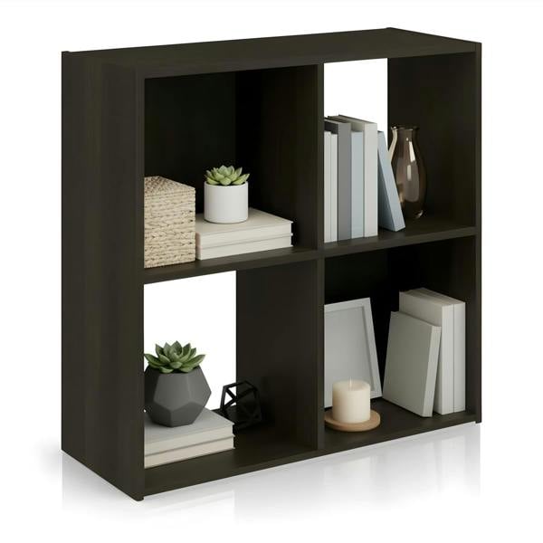 WALPLUS Pelli Cubic Storage Cabinet, 2x2, Espresso designed for practical home storage