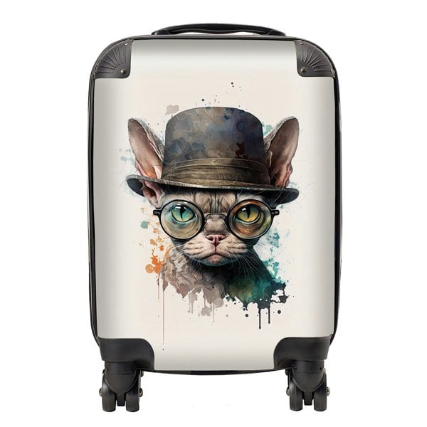 Warren Reed Devon Rex Cat Splashart Suitcase