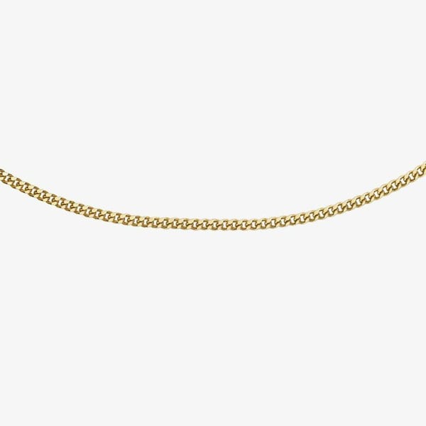 T. H. Baker 9ct Yellow Gold Diamond Cut Curb Chain 1.13.0025